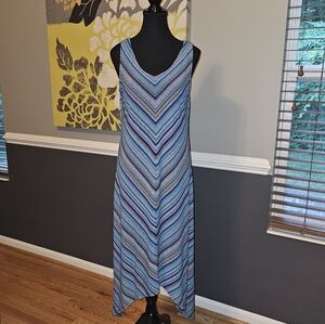 Apt. 9 Blue and White High-Low Sundress